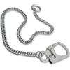 Ahiller Catena da Portafoglio Tascabile 63,5 cm con Doppio Meccanismo di Bloccaggio - Portachiavi Lunga Resistente per Motociclista e Cintura