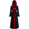 LPFNSF - Vestito da strega vintage, costume da vampiro da donna per Halloween, taglie forti, costume rinascimentale/medievale da donna (A, S)
