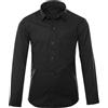 GILLSONZ A1New - Camicia a maniche lunghe per bambini, facile da stirare, Nero , 54/56