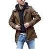 VIVICOLOR Cappotto Giacca a da Uomo Trench Corto Cappotto di Media Lunghezza Cappotto da Esterno
