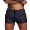 SimidunEUR Costume da Bagno, Uomo Pantaloncini Sportivi Asciugatura Rapida Pantaloni Corti da Corsa Calzoncini da Surf sulla Spiaggia con Fodera in Mesh e Tasche,Blu Navy,XS