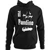 Vulfire Felpa con Cappuccio Unisex Il Pandino, Panda 4x4 Accessori, Felpa con Cappuccio Auto Abbigliamento Divertente, Felpa con Cappuccio Nonno Auto, Motori Felpa con Cappuccio Ragazzo (Nero, L)
