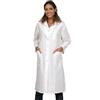KODAMA Camice da Laboratorio Donna 100% Cotone - Bottoni Automatici - Camice Medico e Farmacista per Donne, Camice Infermiera, Camice Chimico per Studenti e Uso Scolastico