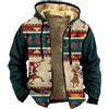 Vhersily 2025 Giubbotto Invernale Uomo Con Cappuccio Manica Lunga Con Risvolto Peluche Plaid Giubbotto Imbottito Spessa Fodera Caldo Vintage Giacca In Pile Caccia Antivento Parka Leggera Giacce da Sci