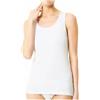 BIRIKKINA 3 Pezzi Canottiera Donna Caldo Cotone Made in Italy Puro Cotone Felpato - Canottiera Spalla Larga Liscia - Canotta Donna Spalla Larga Invernale (IT, Testo, XL, Regular, Regular, 3 PEZZI BIANCO)