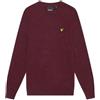 Lyle & Scott Uomo Maglia Girocollo in Misto Lana d'Agnello, Rosso