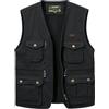 Oralidera Gilet Sportivo da Uomo Giubbino Senza Maniche con Multitasche Gilet da Pesca Fotografi Gilet da Lavoro Giacca da Caccia Campeggio, Nero, XXL