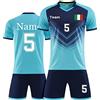 LAIFU Kit Maglia Calcio Personalizzabile, Taglie da Bambino e Adulto Maglia da Calcio Uomo Maglia da Calcio a Manica Corta Donna,Calze Ginocchiere
