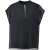 NEXT Donne Top con maniche ad aletta e rivestimento trasparente | Standard, questa blusa trasparente include una canotta ed è caratterizzata da collo alto
