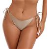 RELLECIGA Donna Slip Swimwear Classico Bikini con Fondo a Laccetti Bottom