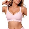 HORISUN Reggiseno senza ferretto da donna, senza cuciture, 3D Jelly Strip, push-up con forte tenuta, anti-ascelle, ideale per dormire, yoga e vita quotidiana