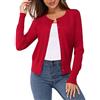Newshows Donna Leggero Manica Lunga Cardigan Classico Collo Rotondo Cappotto Casual Maglia con Bottoni