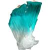 Winged Sirenny Veli di Ventaglio in Seta 180cm, Velo Fan Lungo per Danza del Ventre, Tribal Fusion, Flow Art - Set 1 Coppia (Destra+Sinistra) con Custodia