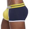 JOCKMAIL Boxer da uomo imbottito con imbottitura sui fianchi che migliora i glutei, 410-blu scuro, Medium