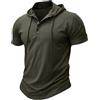MakingDa Athletic Manica Corta Con Cappuccio Uomini Moda Allenamento Palestra Pullover Camicia Con Cappuccio Pulsante Muscle Fit Estate Felpa Leggera Hip Hop Running Boxing Hiking Sport Hoodys T-Shirt