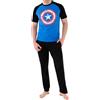 Marvel - Pigiama per Uomo - Avengers Captain America - Large