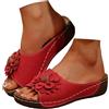 Generico Sandali Donna, Sandali Donna Ortopediche Scarpe Estive Eleganti Comodi Antiscivolo Ciabatte Leggeri Morbido Pianta Larga Sandalo Per Fascite Plantare Infradito Basso Spiaggia Doccia Gomma Pantofole