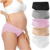 HBselect Slip per Mutande Gravidanza Morbido e Traspirante | Mutandine per Gestante a Vita Bassa e in Cotone Biancheria Intima in Gravidanza