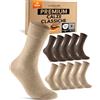 sockenkauf24 10 Paia di Calze Uomo Donna Calzini Lunghi Business Cotone Traspiranti Comode