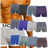 SaoTi 12 Boxer da uomo aderenti in microfibra senza cuciture, morbidi e confortevoli, colorati moderni, Righe, M