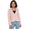 Ballandoro Blazer Donna Elegante Corto - Giacca Leggera Casual Elegante | Blazer Corto Cerimonia Jersey, Made in Italy, per Completo e Tailleur, Coprispalle Cardigan Giacchino Taglie Forti