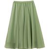 MISSMAO Donna Pieghettato Retro Maxi Gonna Lunga Elastica Solida Colore Gonna Verde 1 100 CM