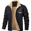Generico Cappotto Uomo Bomber Uomo Taglie Forti Snowboard Giubbotto Lavoro Giacca Neve Antivento Jacket Trekking Tattico Moto Militare Abbigliamento 11#Nero L