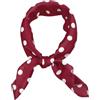 sourcing map 50 cm stile vintage anni '50 a pois quadrati, foulard, foulard, fazzoletto, Pois rossi., M
