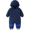 JiAmy Tuta da neve per bambini, in softshell, impermeabile, traspirante, antivento, 9 mesi, 5 anni, Blu mare, 9-12 Monate