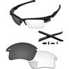 PapaViva Lenti di ricambio e kit di gomma per Oakley Fast Jacket XL, Pro+ Eclipse Fotocromatico, Fast Jacket XL