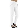 JOPHY & CO. Pantalone Donna in Cotone con Tasche (cod. 3020) (S, Bianco)