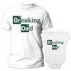 t-shirteria Coppia T-shirt e Body intimo da giorno Neonato festa del papà Breaking Dad Son Humor Parodia Padre Bimbo Figlio Divertente