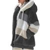 HEONSATI Giacche in Peluche da Donna Felpa Fine Fleece con Zip e Cappuccio Giacca Donna Teddy Outdoor Cappotti in Pile a Maniche Lunghe Calda Giacca Pile Sherpa Versione Loose Del Confortevole Warm