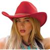 DRESHOW Cappello da Cowboy Donna Classico Cappello Western Retro a Tesa Larga con Fibbia e Cintura Cappelli Fedora in Feltro Arrotolati Unisex
