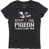 3styler T-Shirt Donna Stop The Pigeon - Yankee Doodle - Linea Classic - 100% Cotone 185 gr/mq