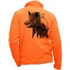 Pets-easy - Giubbotto in caldo pile per cinghiali - abbigliamento da caccia personalizzato, Arancione Fluorescente, X-Large