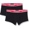 Emporio Armani 2-Pack Boxer Pure Cotton, Boxer, Uomo, Nero (Black/Black), L