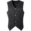 Generic Gilet trapuntato leggero da uomo estivo: gilet da uomo estivo sottile gilet vintage come rock punk club gilet Funky per il tempo libero traspirante gilet da uomo con scollo a V e gilet da caccia