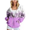 Cocila Felpa Donna Imbottita Felpe Senza Cappuccio Da Donna Felpa Coperta Pigiama Unisex Tinta Unita Bambina Tie Dye Aperta Bianca Leggere Con Zip Corta Scheletro Buco Per Pollice Softshell Grigio