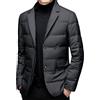 Youllyuu Blazer da uomo in piuma d'anatra bianca giacca da uomo solida e casual slim fit sottile blazer