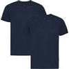 DANISH ENDURANCE Maglia Termica Uomo in 100% Lana Merino, Maglietta T-Shirt Maniche Corte, 1 o 2 Paia, Blu Notte, XXL