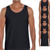 Intimo College 5/12 Canottiera Uomo, 100% Cotone, Traspiranti Made in Italy dal Produttore al consumatore Bianco e Nero Taglie: M - 4XL (3XL, 12 Pezzi Nero)