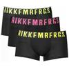 Generico Boxer Uomo Cotone Elasticizzato Confezione 3 Pezzi (IT, Testo, L, Regular, Regular, Nero)