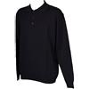 RAGNO Polo Uomo con Bottoni Maglia Manica Lunga Misto Lana Articolo A61048 Made in Italy, 078 Bleu, Taglia 58