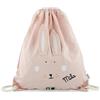 Upstitch Studio Trixie: Zaino e Borraccia per Bambini, per l'Asilo e Chitarra, Personalizzato con Nome Singolo o Come Set, Coniglio, Turnbeutel