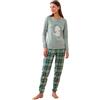 Noidinotte; more than pyjamas Noidinotte - Pigiama Donna Caldo Cotone Articolo Barboncino. - XS Verde