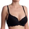 LORMAR Reggiseno push-up Plunge in pizzo frizzante - 3, Nero