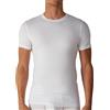 Intimitaly Set 3 Magliette Intime Uomo Cotone Elasticizzato Girocollo e Scollo V T Shirt Finissima Cuciture Piatte Intimo Maglietta Uomo Nera Bianca e Colorata (XXL, 3 Bianche Girocollo)