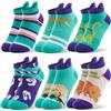 Welwoos Calzini corti per bambini Boys Ankle Socks No Show Funny Odd Cartoon Novelty Cotton Low Cut Socks 6 Paia Regali Forniture per Calze per Bambini Ragazzi