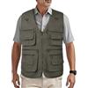 HZQIFEI Uomo Gilet da Pesca Multitasche Giubbino da Lavoro Smanicato Traspirante Outdoor Vest JRC Safari Giacche Gilet MJ10